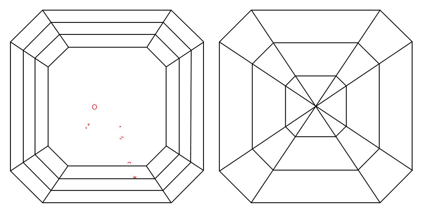 GIA 1.01 E-VS1 Asscher Diamond