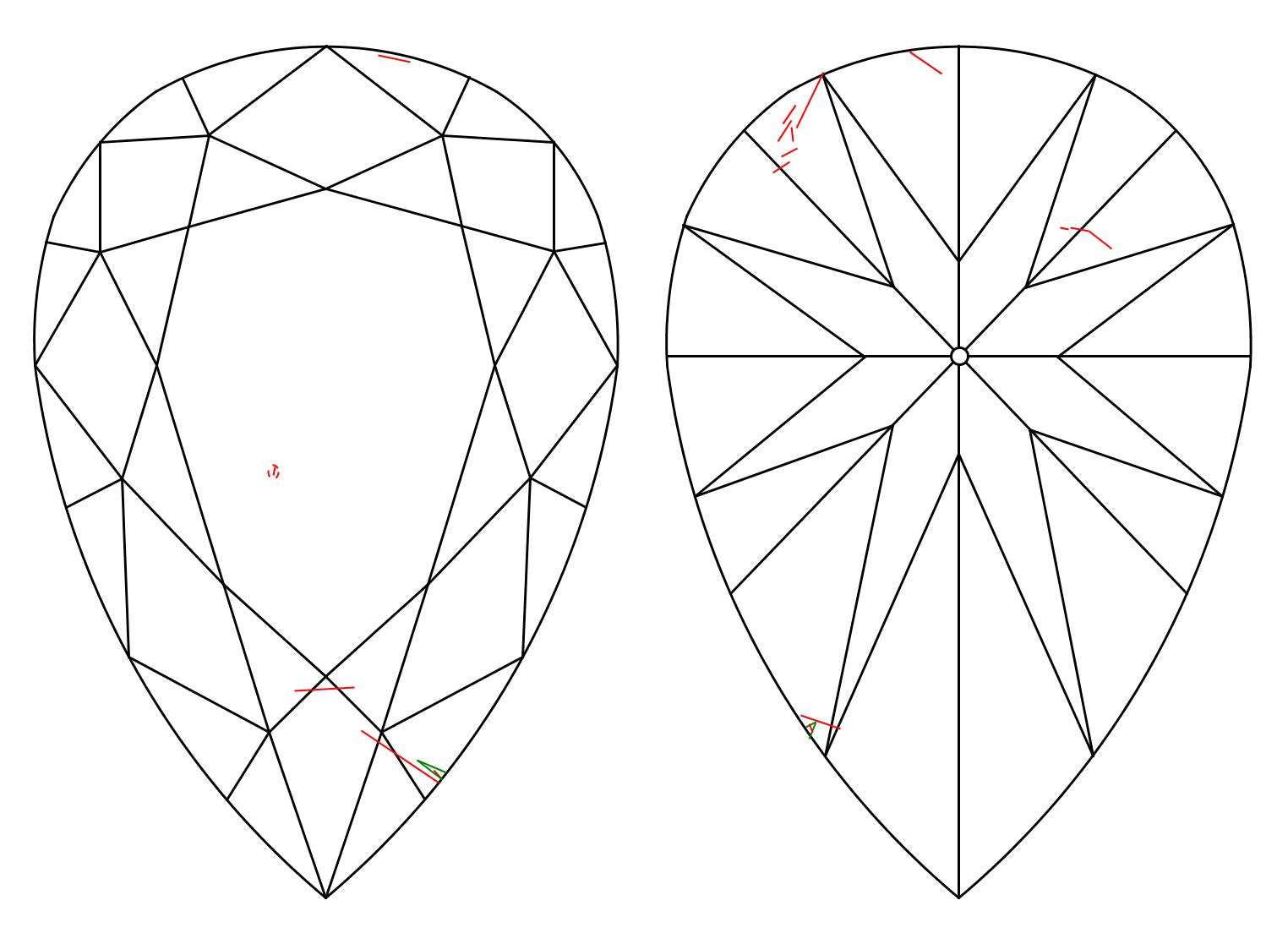 GIA 1.51 I-SI2 Pear Diamond