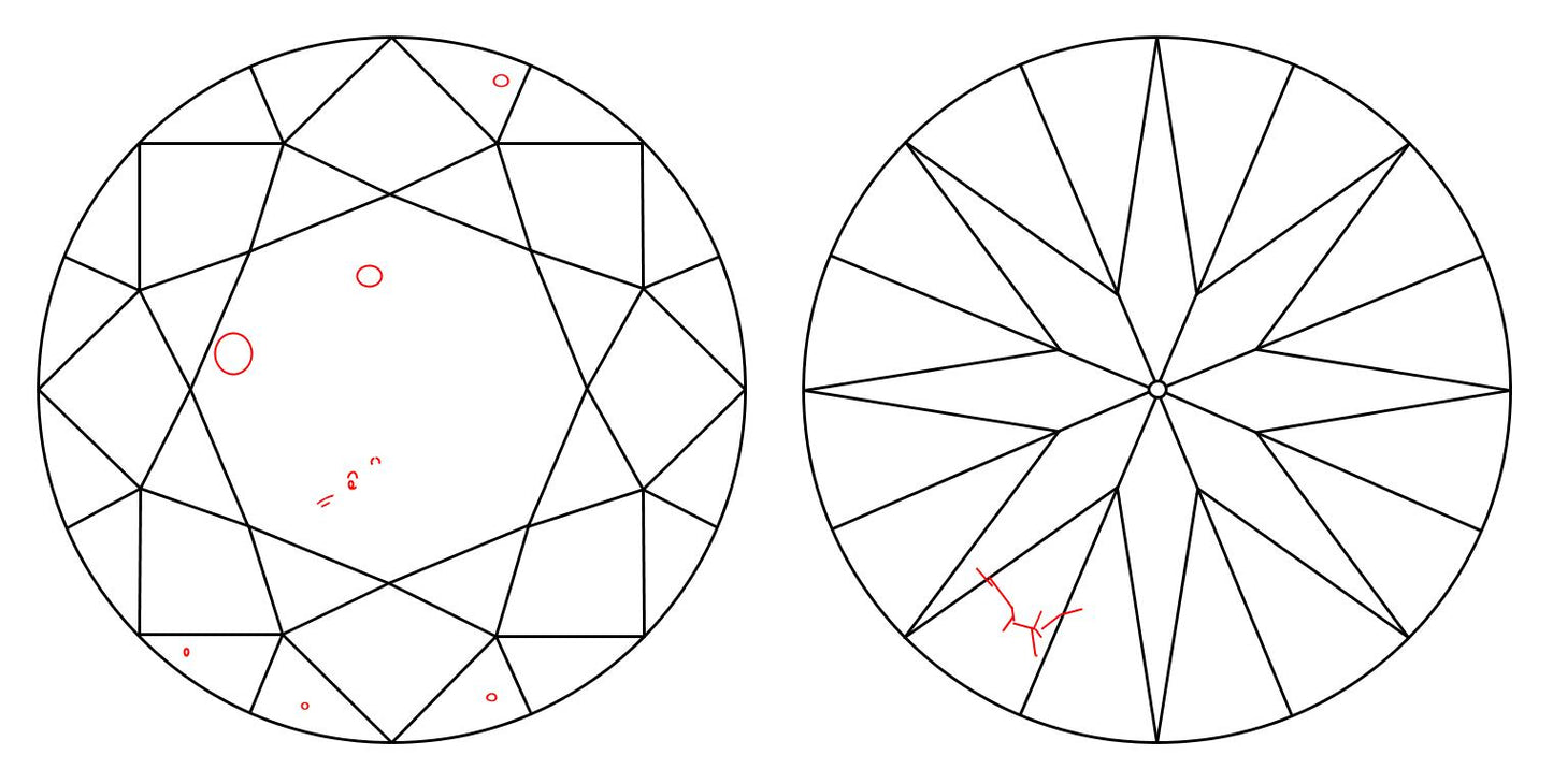 GIA 3.01 D-SI2 Round Diamond