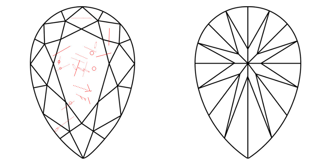 IGI 4.06 I-SI2 Pear Diamond