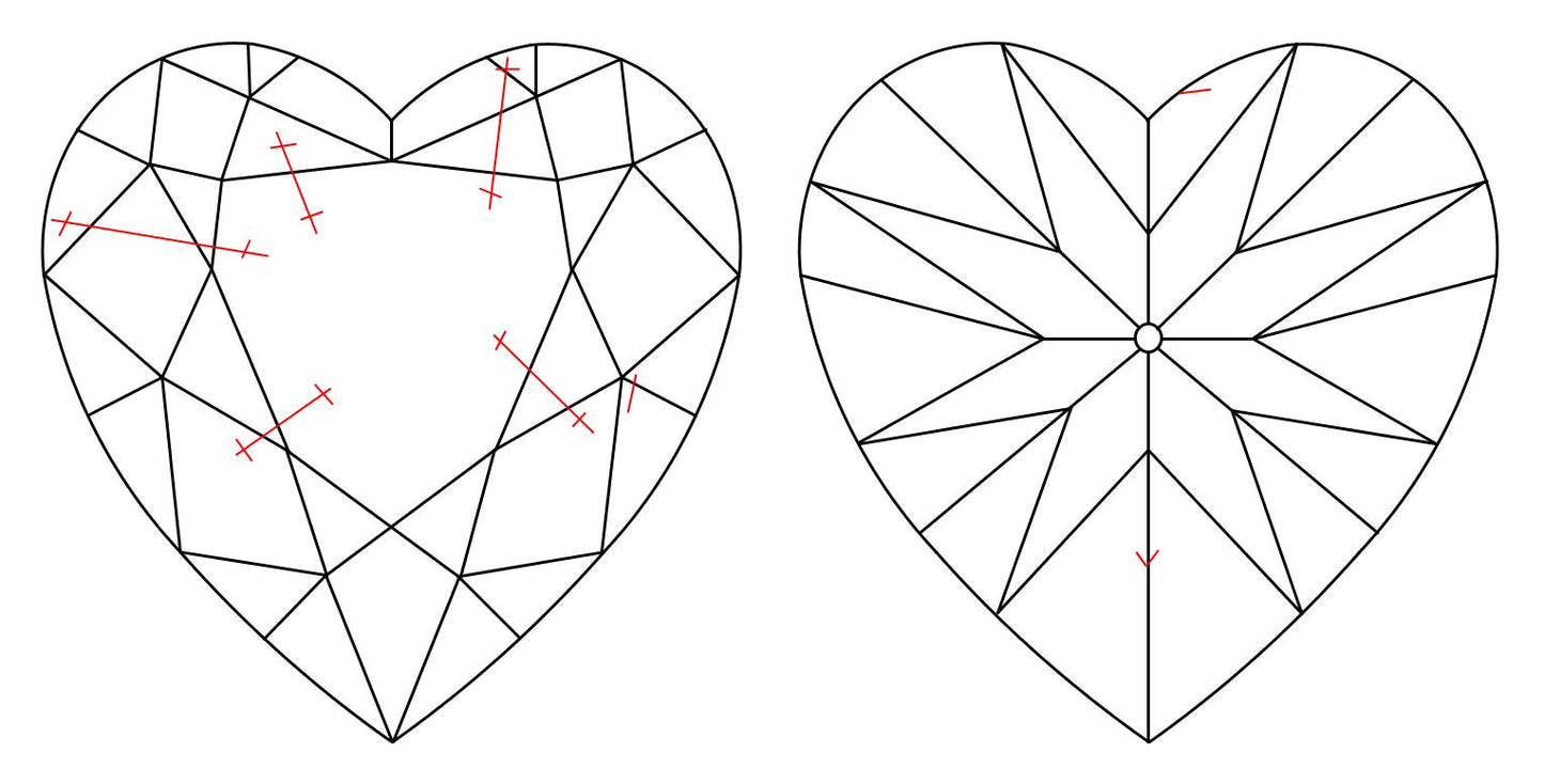 GIA 2 I-SI2 Heart Diamond