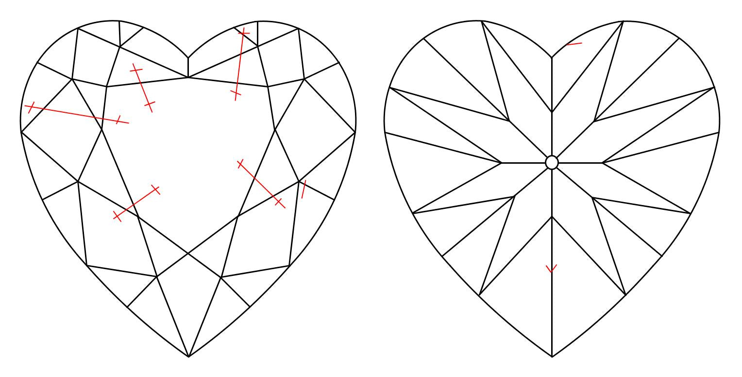 GIA 2 I-SI2 Heart Diamond