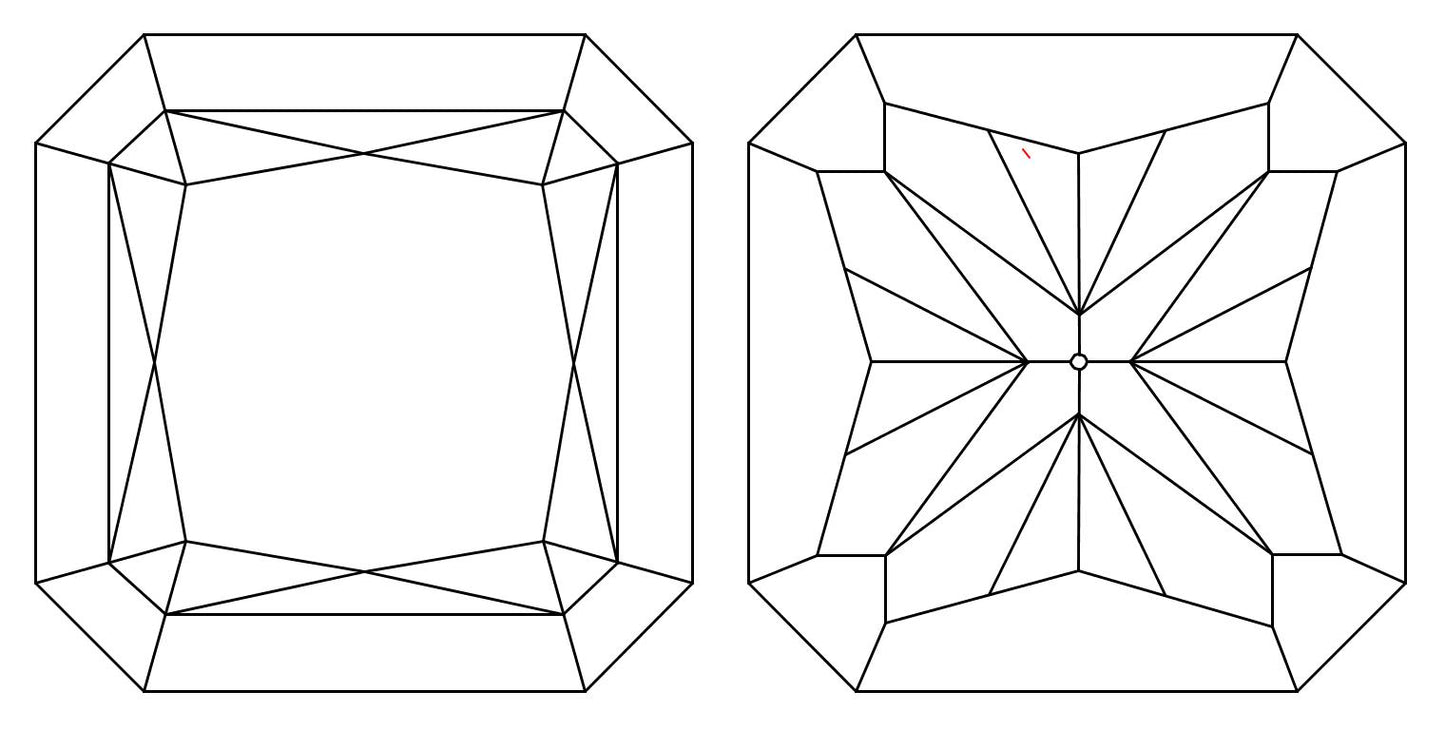 GIA 1.02 F-VVS2 Radiant Diamond