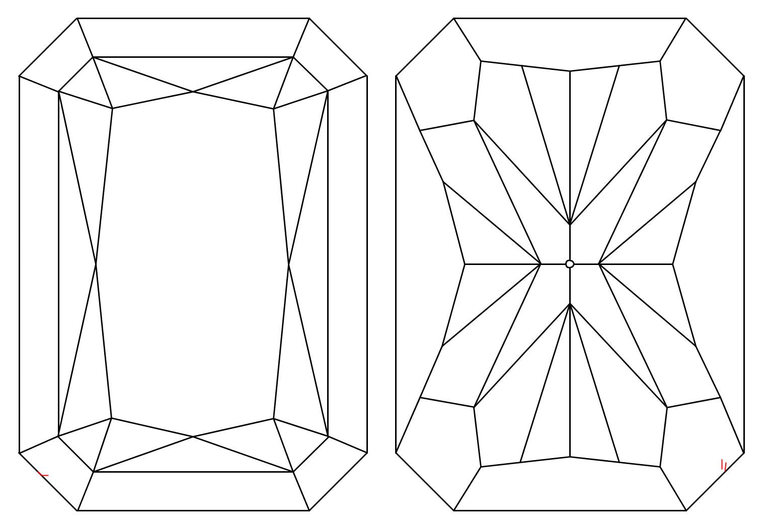 GIA 1.04 D-VS1 Radiant Diamond