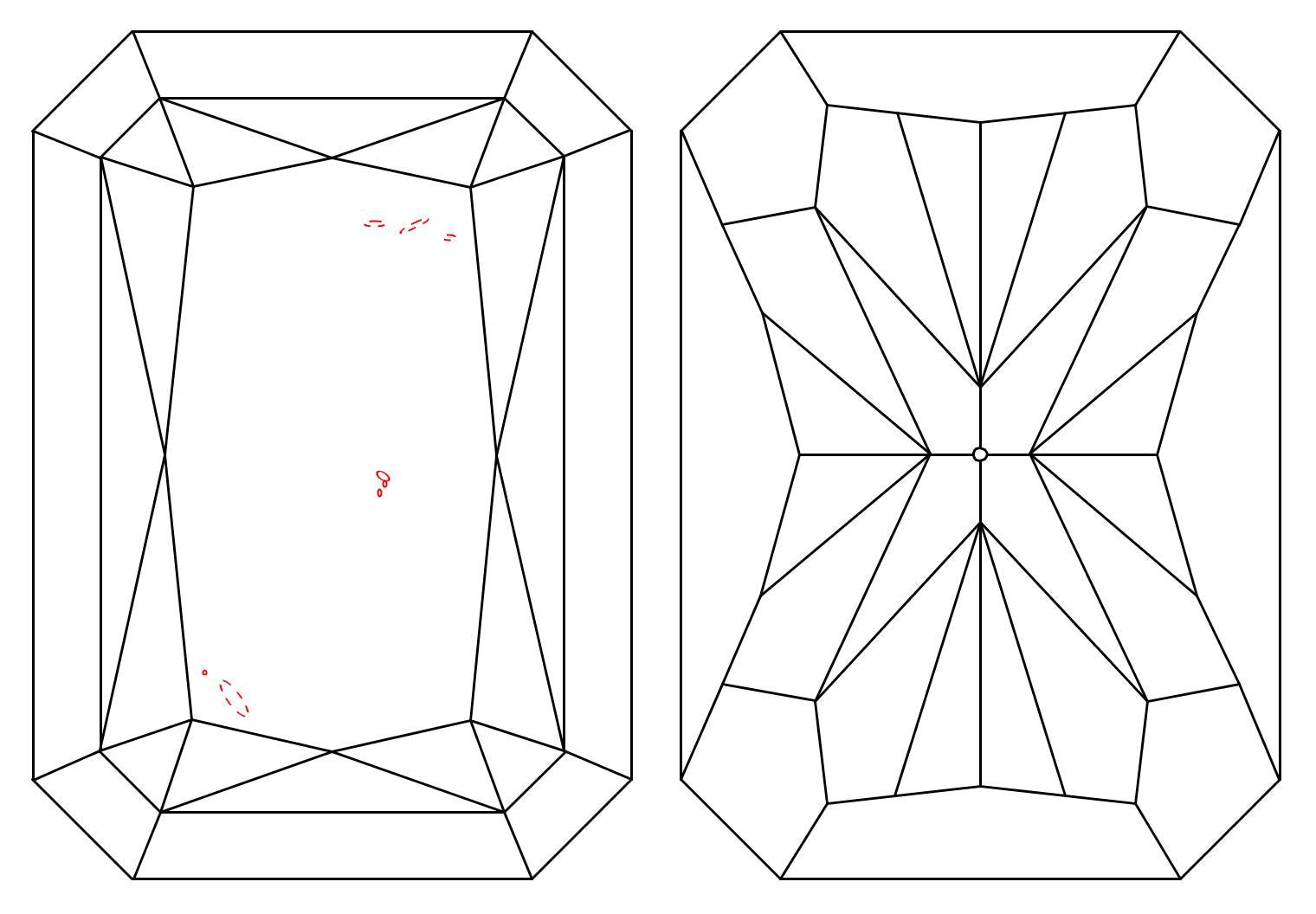 GIA 1.03 F-SI1 Radiant Diamond