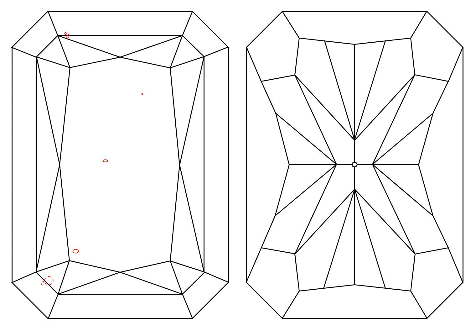 GIA 1.04 E-SI1 Radiant Diamond