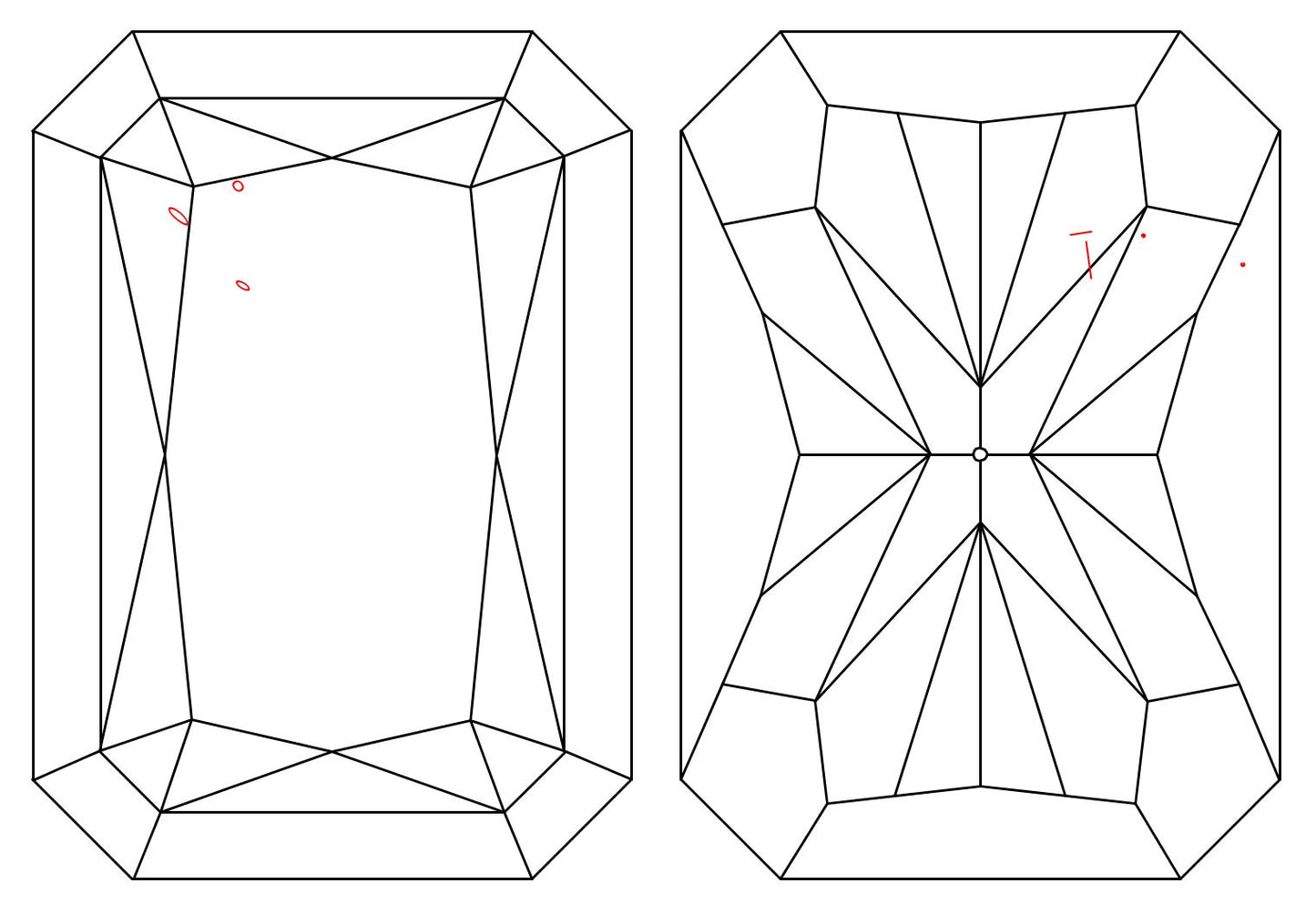 GIA 1.08 D-SI1 Radiant Diamond