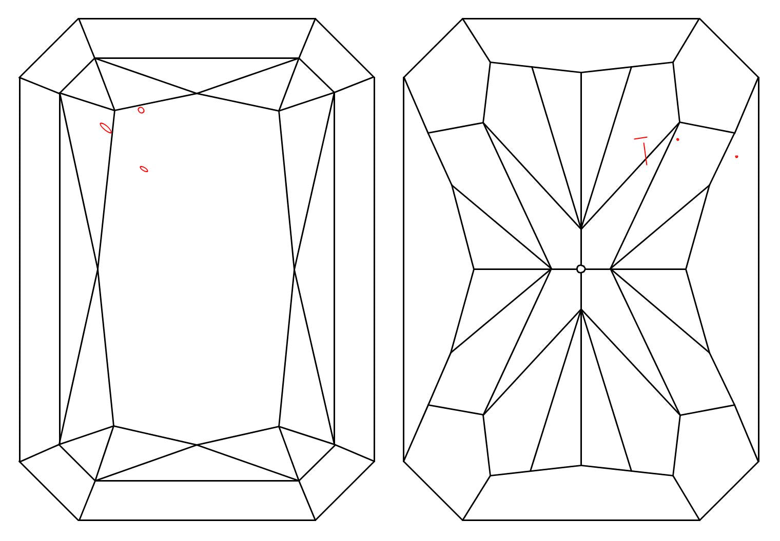 GIA 1.08 D-SI1 Radiant Diamond