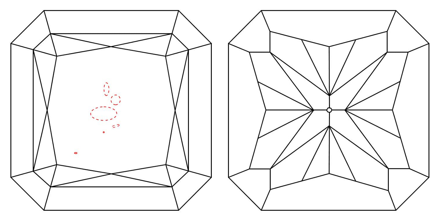 GIA 1.11 I-SI1 Radiant Diamond