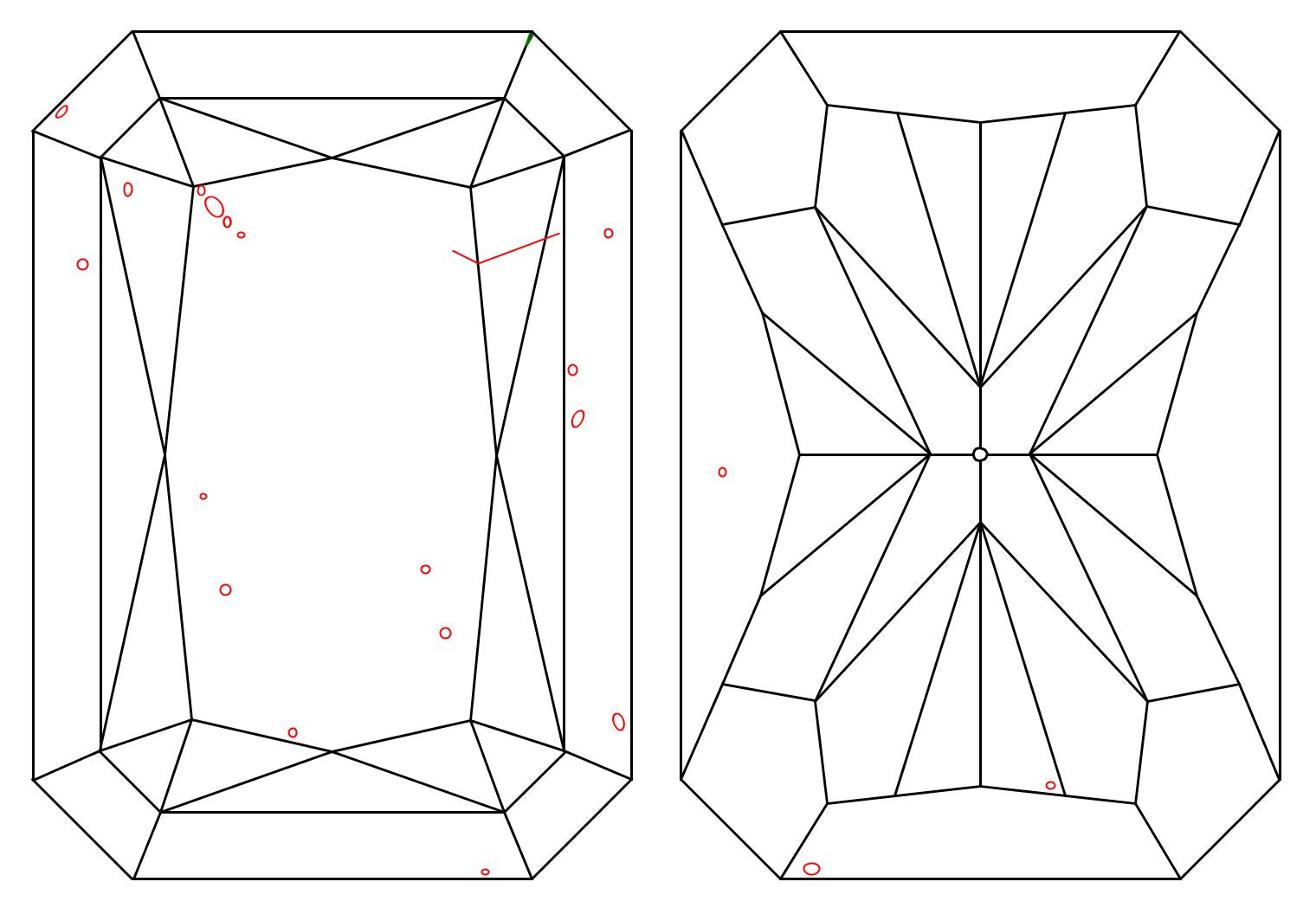 GIA 1.03 E-SI1 Radiant Diamond