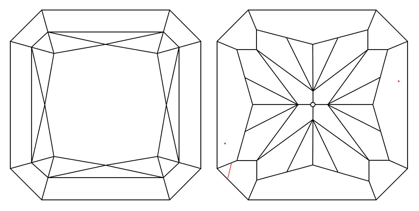 GIA 1 H-VS1 Radiant Diamond