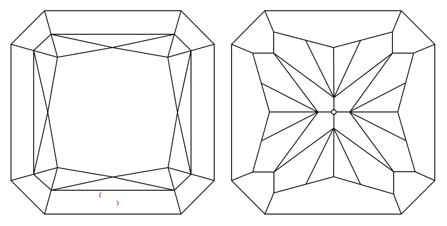 GIA 1 G-VVS2 Radiant Diamond
