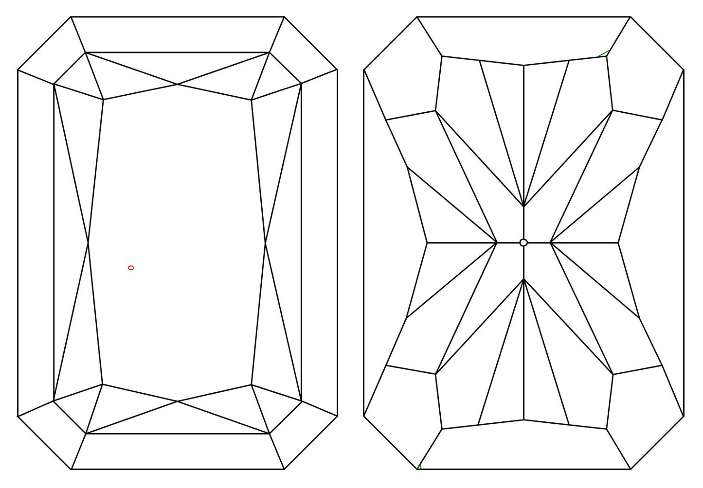 GIA 1.01 H-VS1 Radiant Diamond