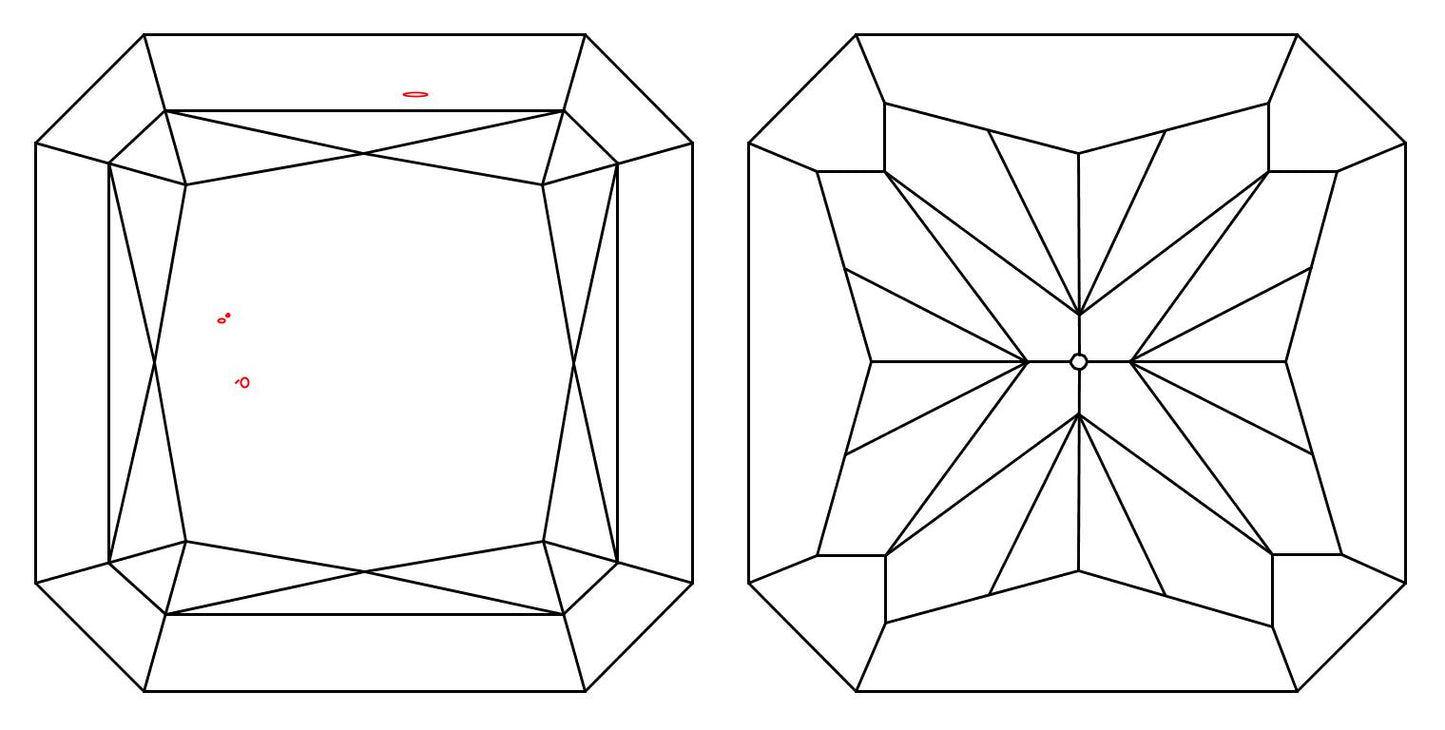 GIA 1 F-VS2 Radiant Diamond