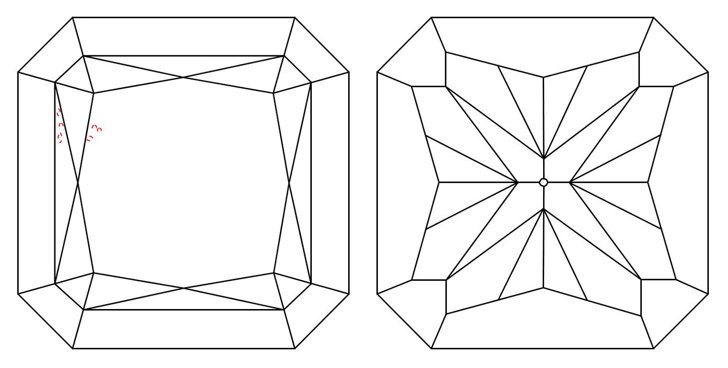 GIA 1.01 H-VS1 Radiant Diamond