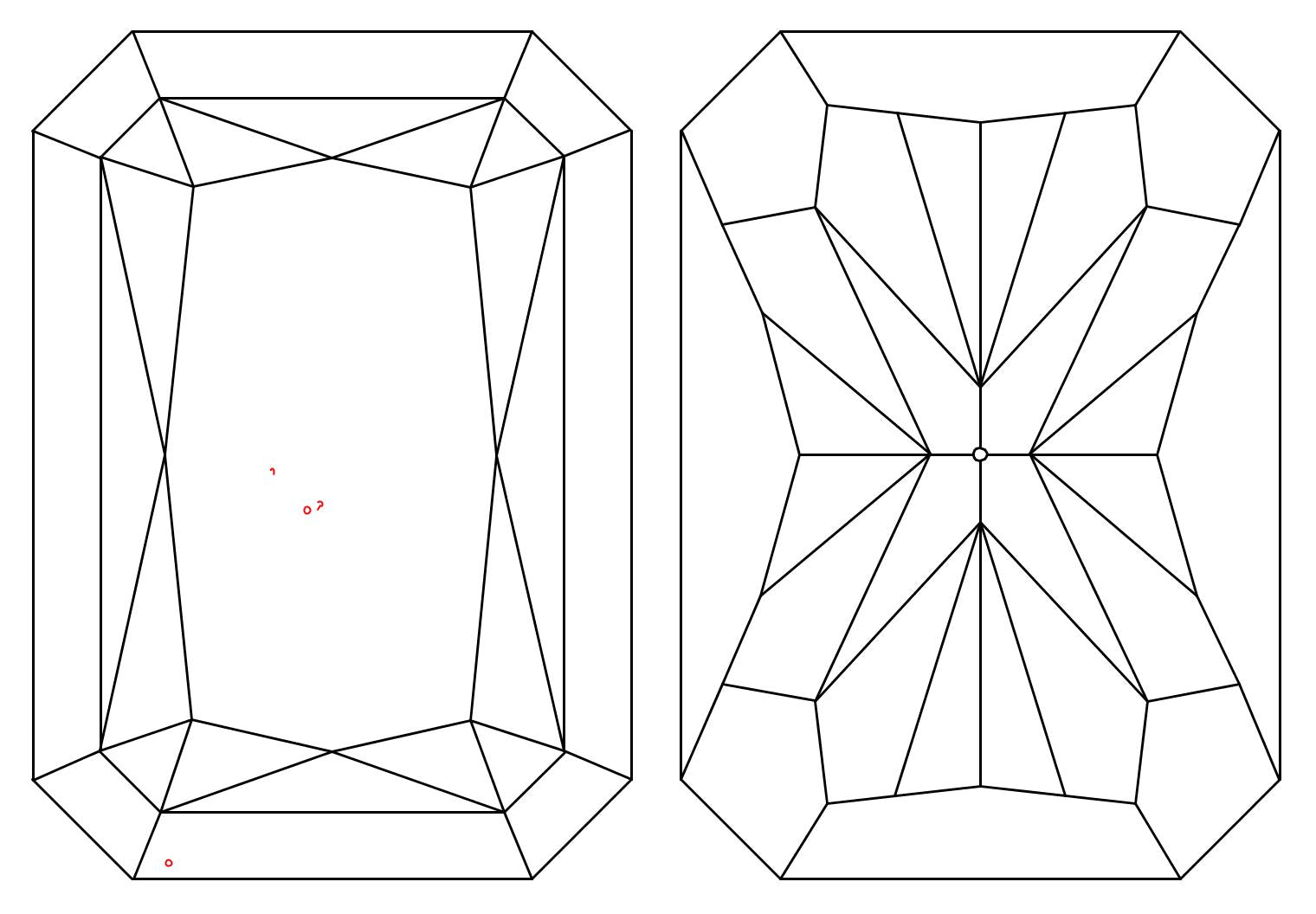 GIA 1 H-VS1 Radiant Diamond