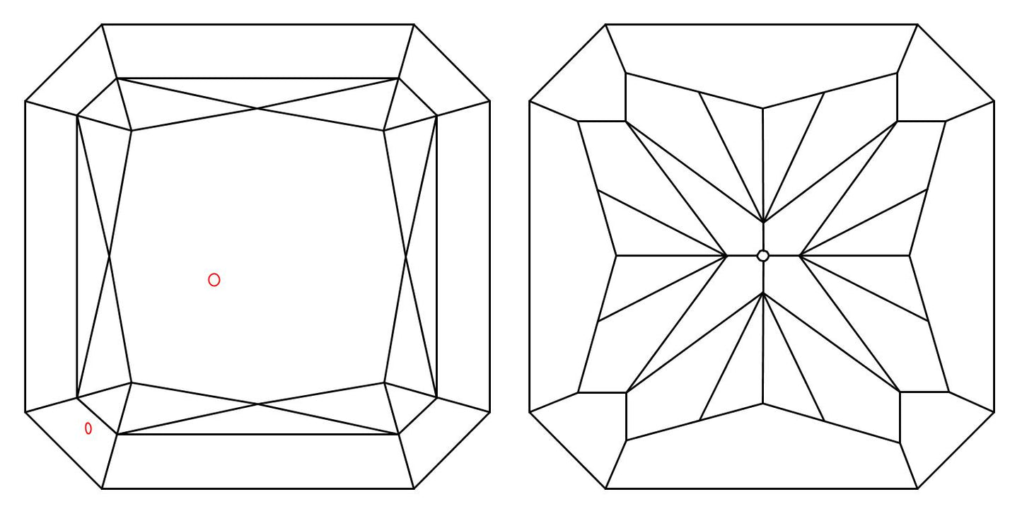 GIA 1 D-SI1 Radiant Diamond