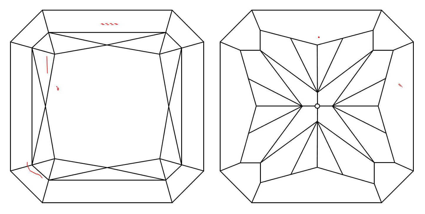 GIA 1 E-SI1 Radiant Diamond