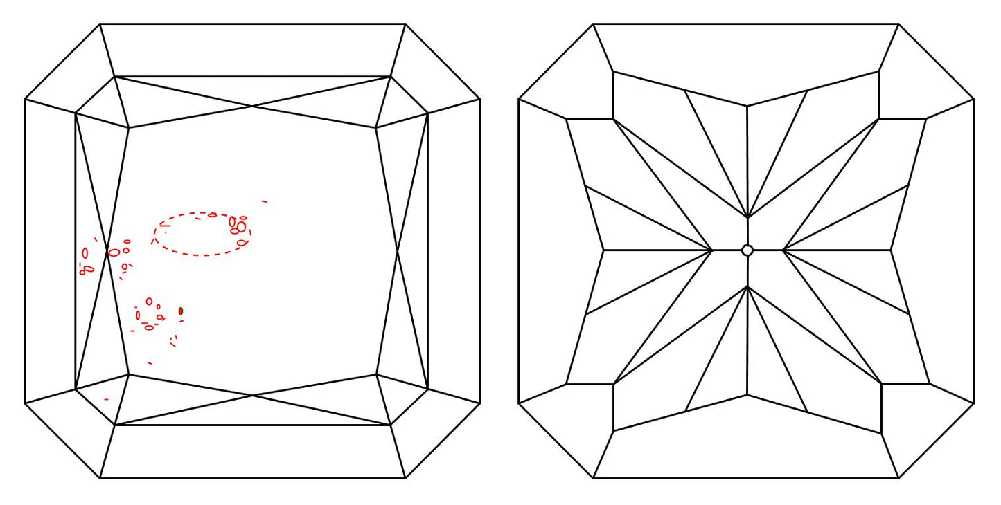GIA 1.01 G-SI1 Radiant Diamond