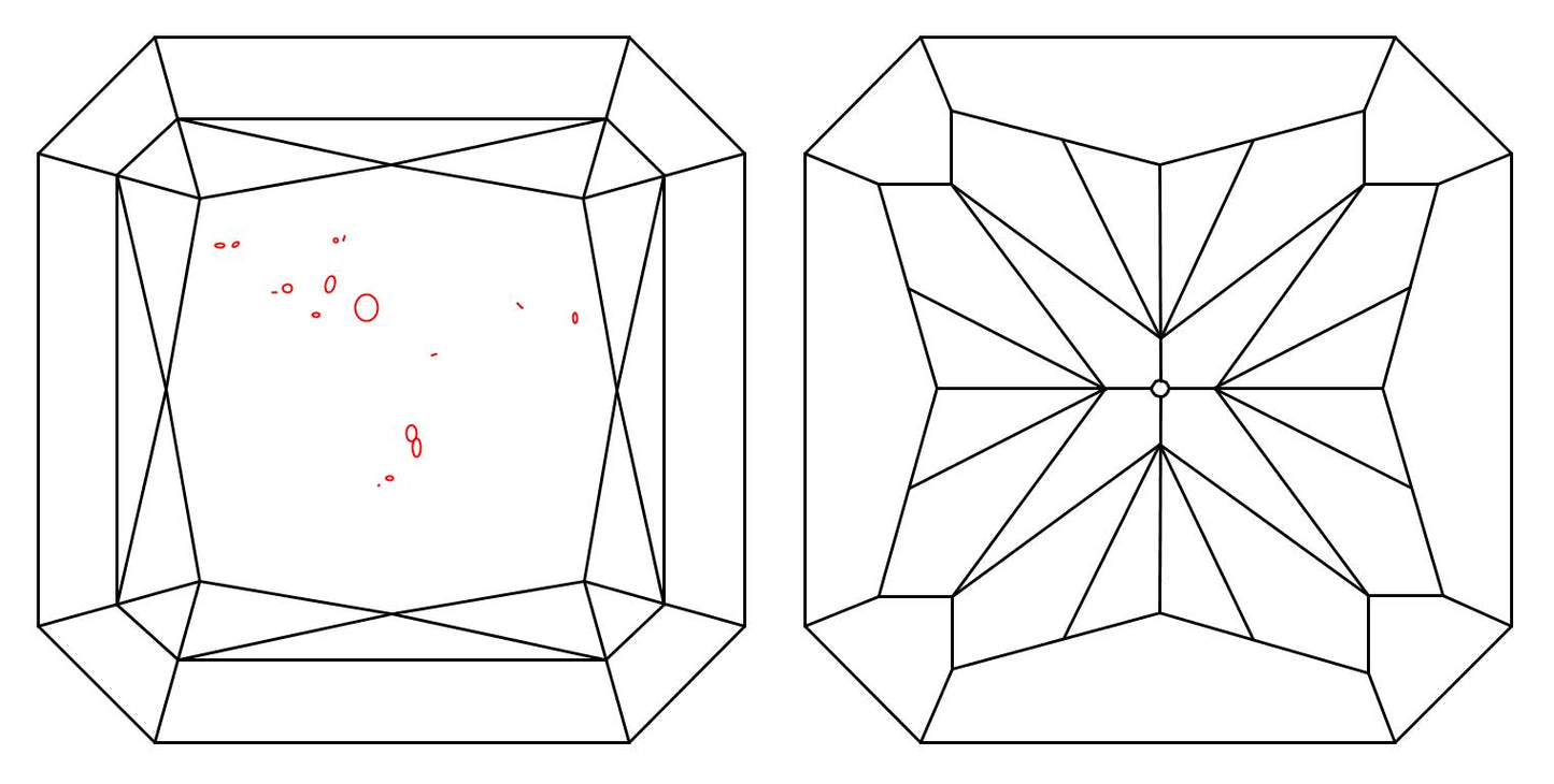 GIA 1.01 G-SI1 Radiant Diamond
