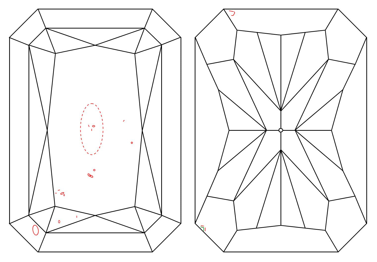GIA 1 I-SI1 Radiant Diamond