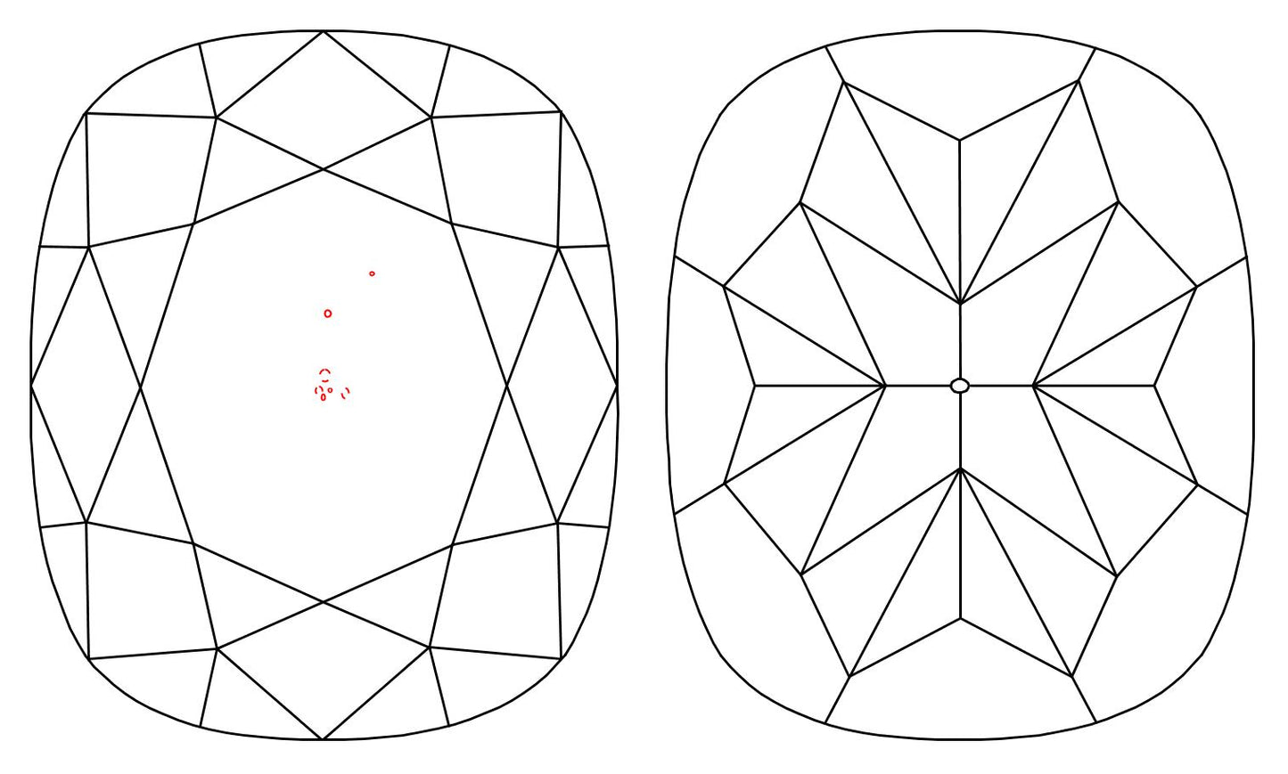 GIA 1.01 H-VS1 Cushion Diamond