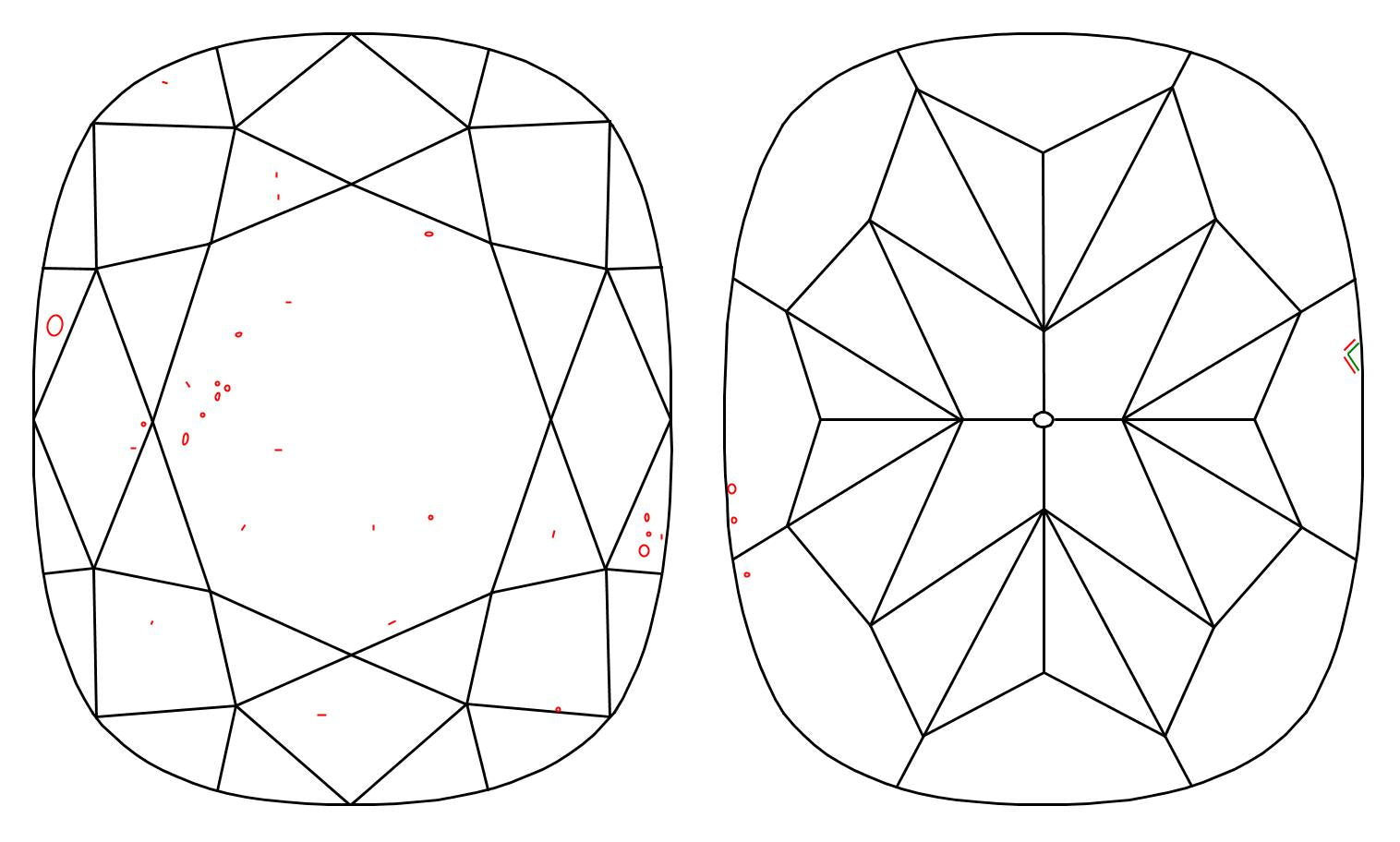 GIA 1.03 D-VS2 Cushion Diamond