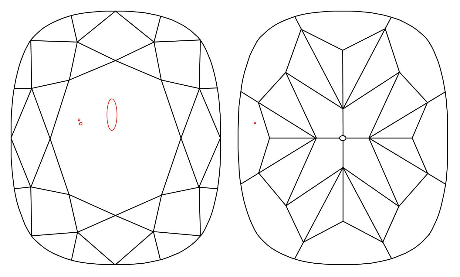 GIA 1.02 F-SI1 Cushion Diamond