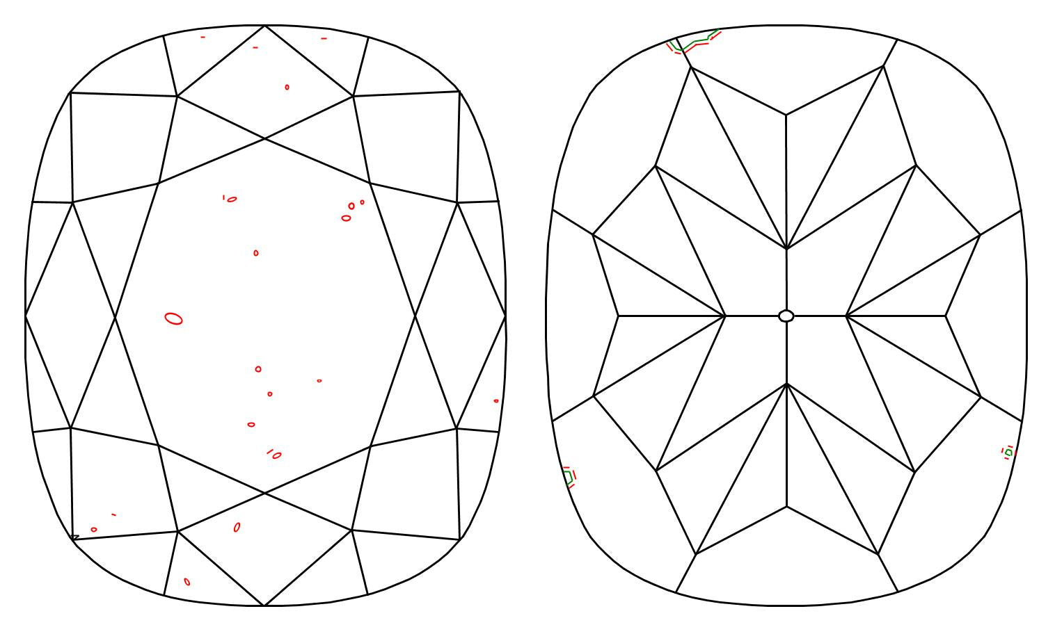 GIA 1.04 H-VS2 Cushion Diamond