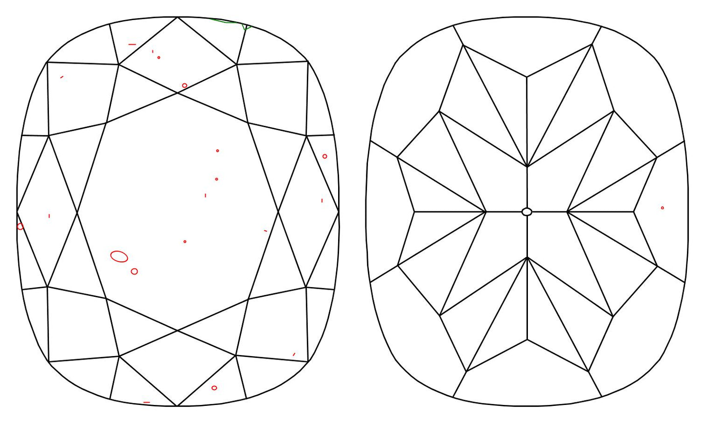 GIA 1.02 D-SI1 Cushion Diamond