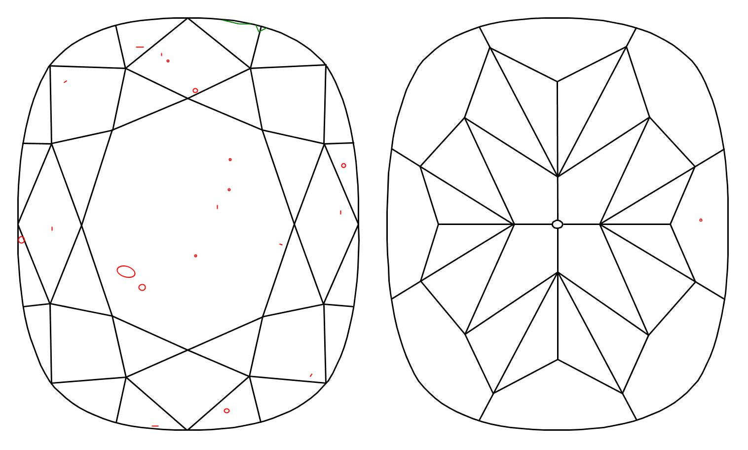GIA 1.02 D-SI1 Cushion Diamond
