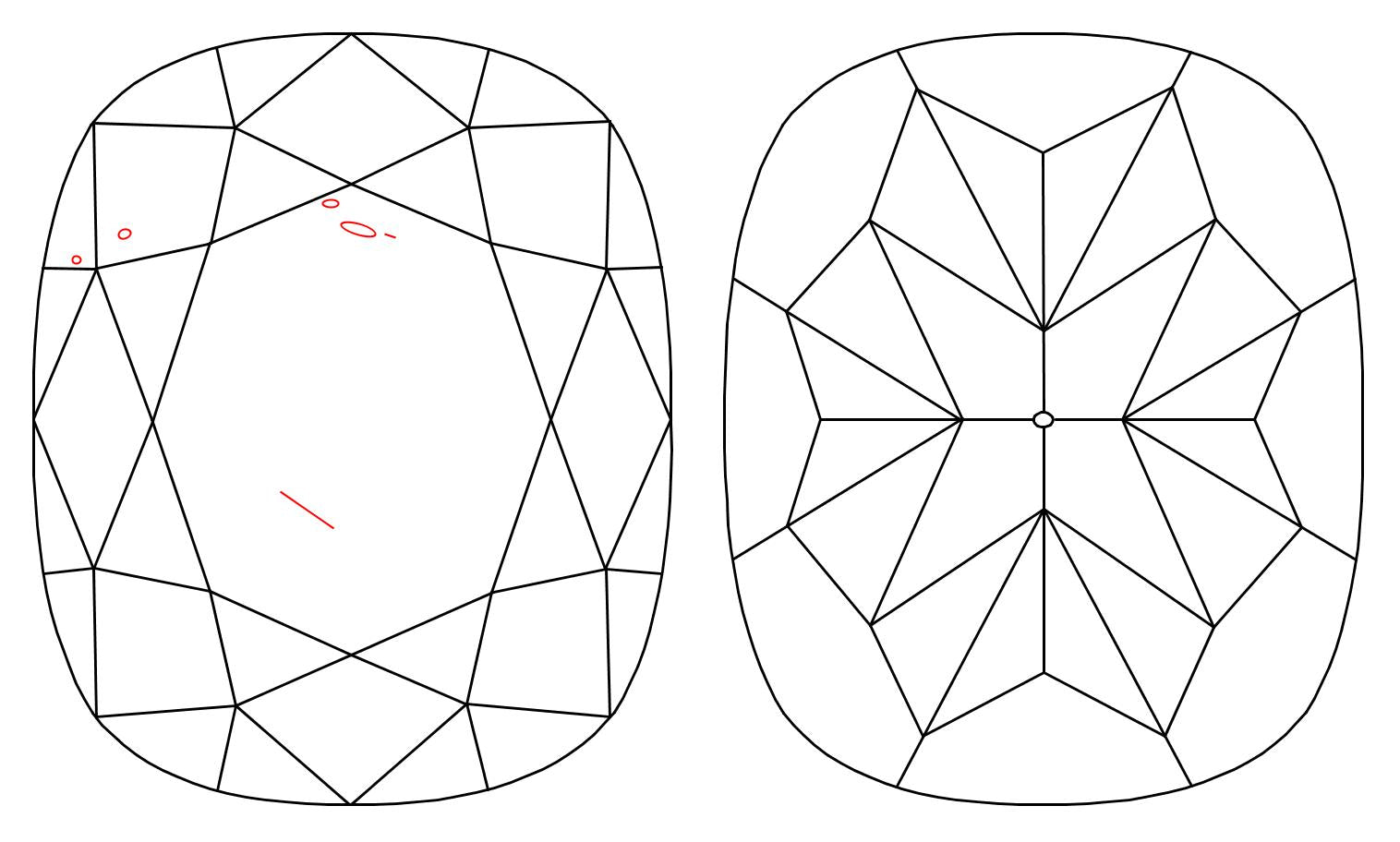 GIA 1.03 D-SI1 Cushion Diamond