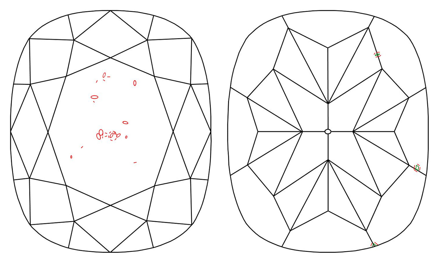 GIA 1.02 H-SI1 Cushion Diamond