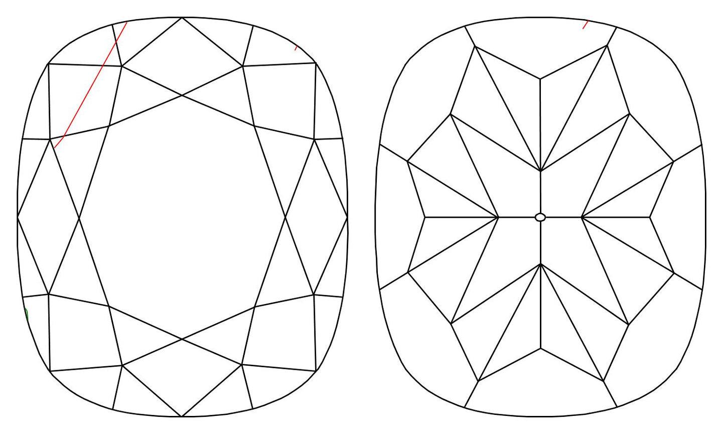 GIA 1.03 H-SI2 Cushion Diamond