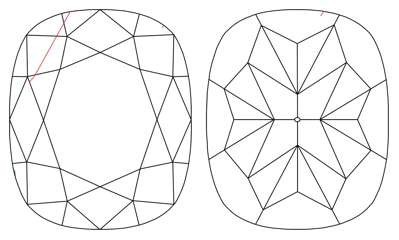 GIA 1.03 H-SI2 Cushion Diamond