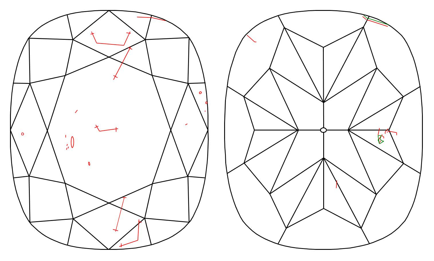 GIA 1.01 I-SI1 Cushion Diamond