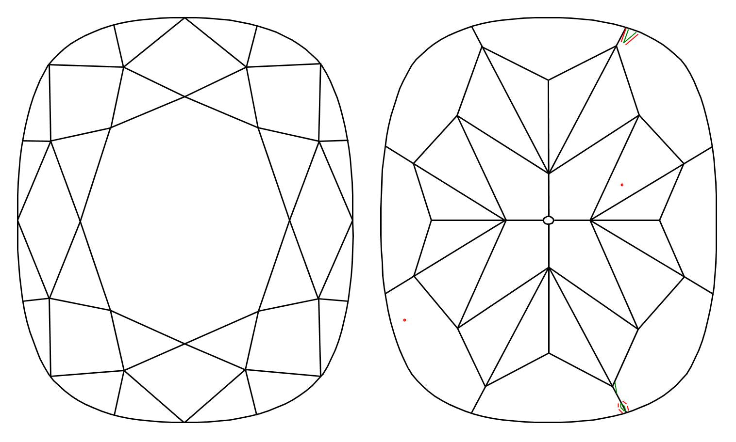 GIA 1.03 D-VS1 Cushion Diamond