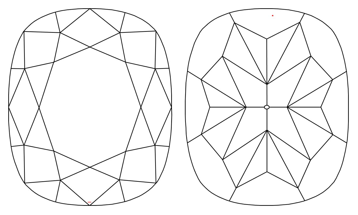 GIA 1 E-VVS2 Cushion Diamond