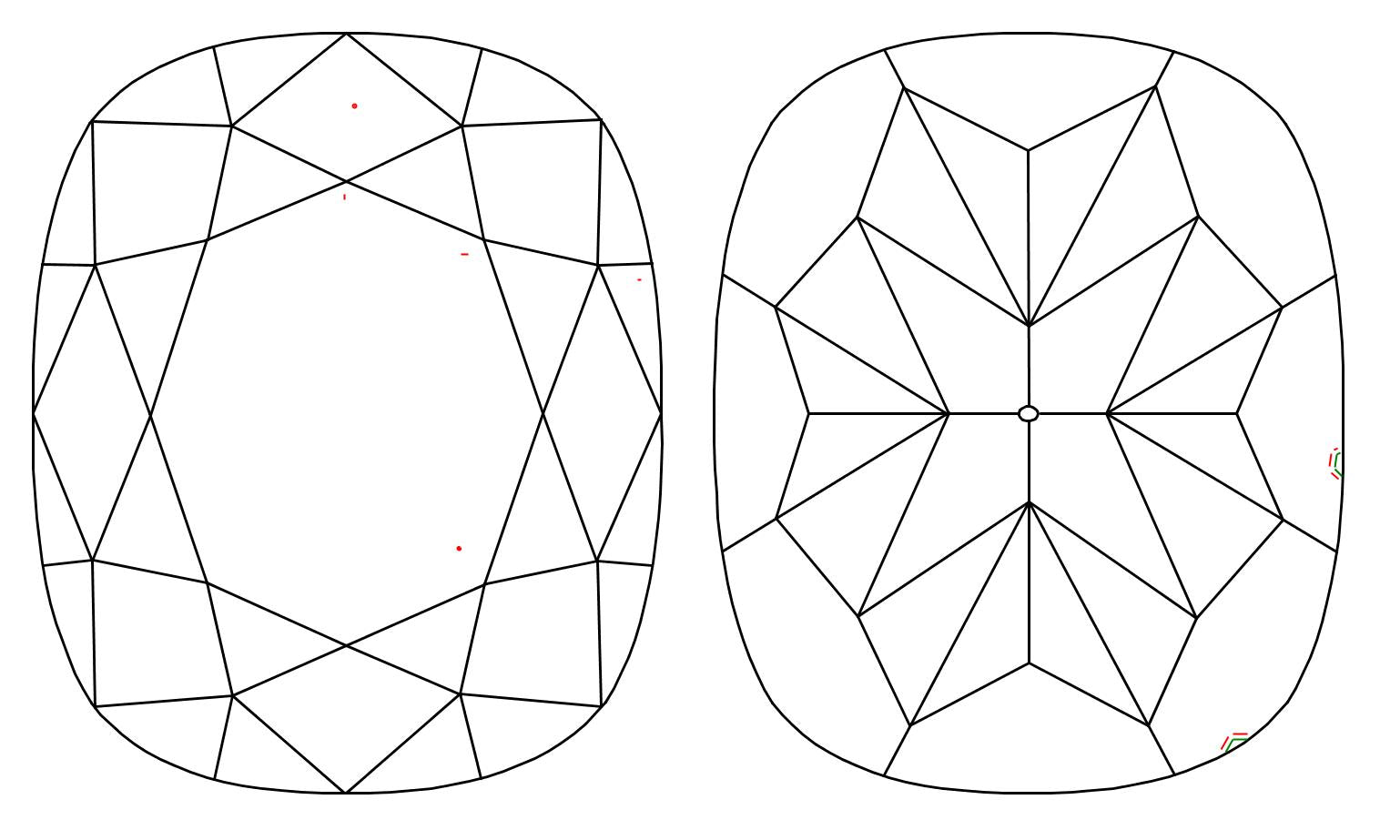 GIA 1.02 D-VVS2 Cushion Diamond