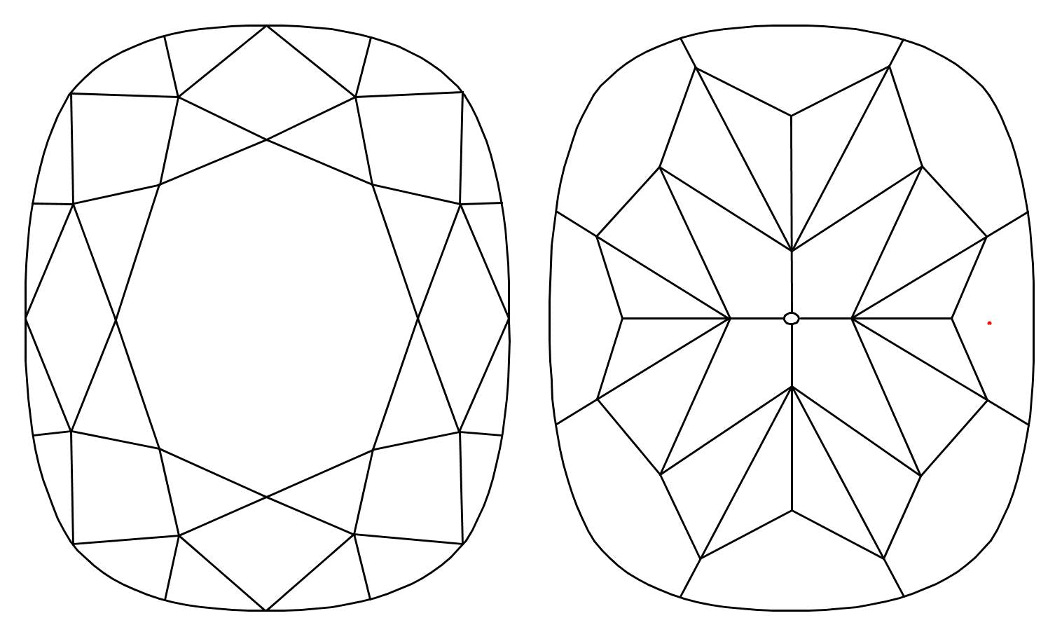GIA 1.02 I-VVS1 Cushion Diamond