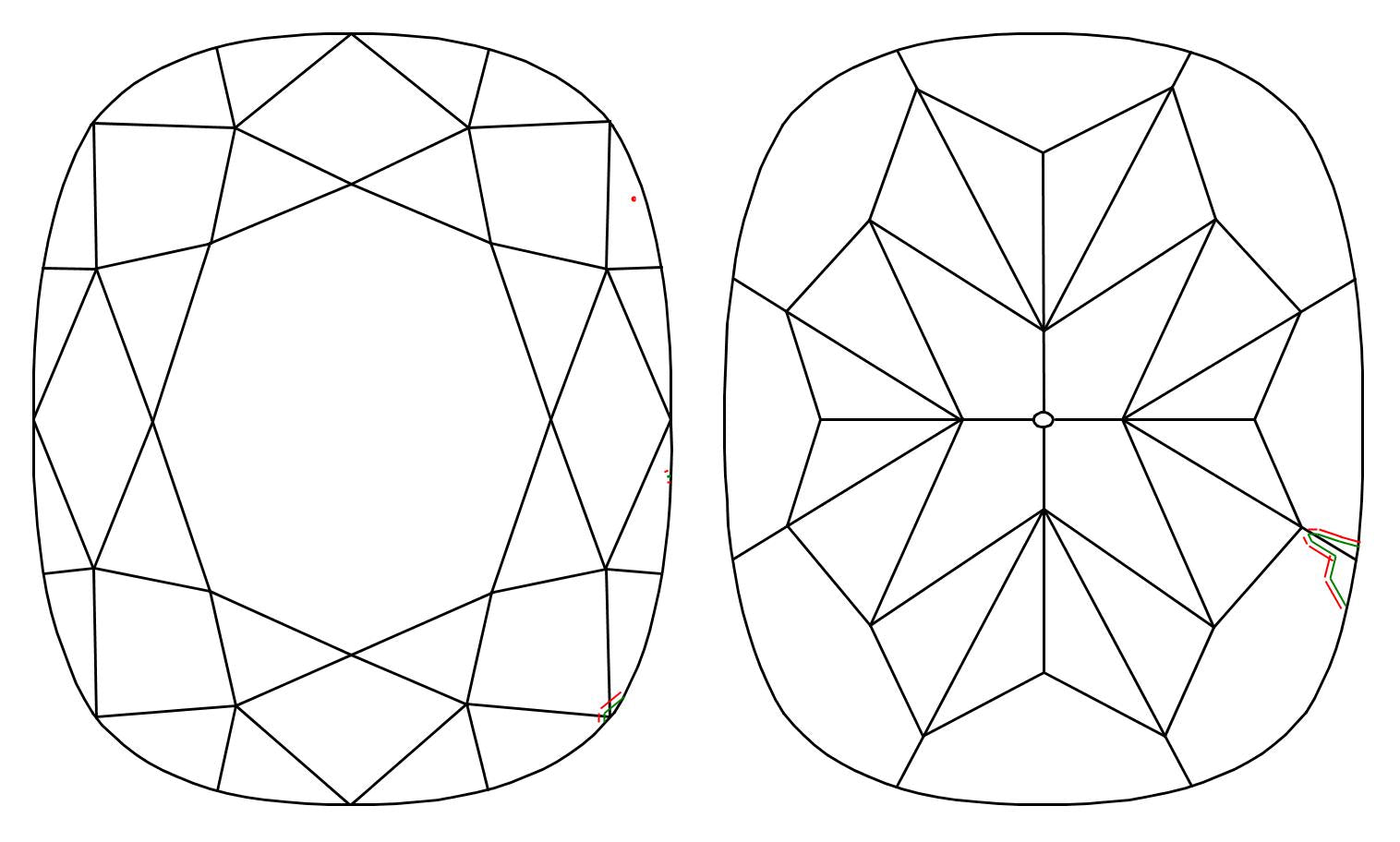 GIA 1.02 D-VS1 Cushion Diamond