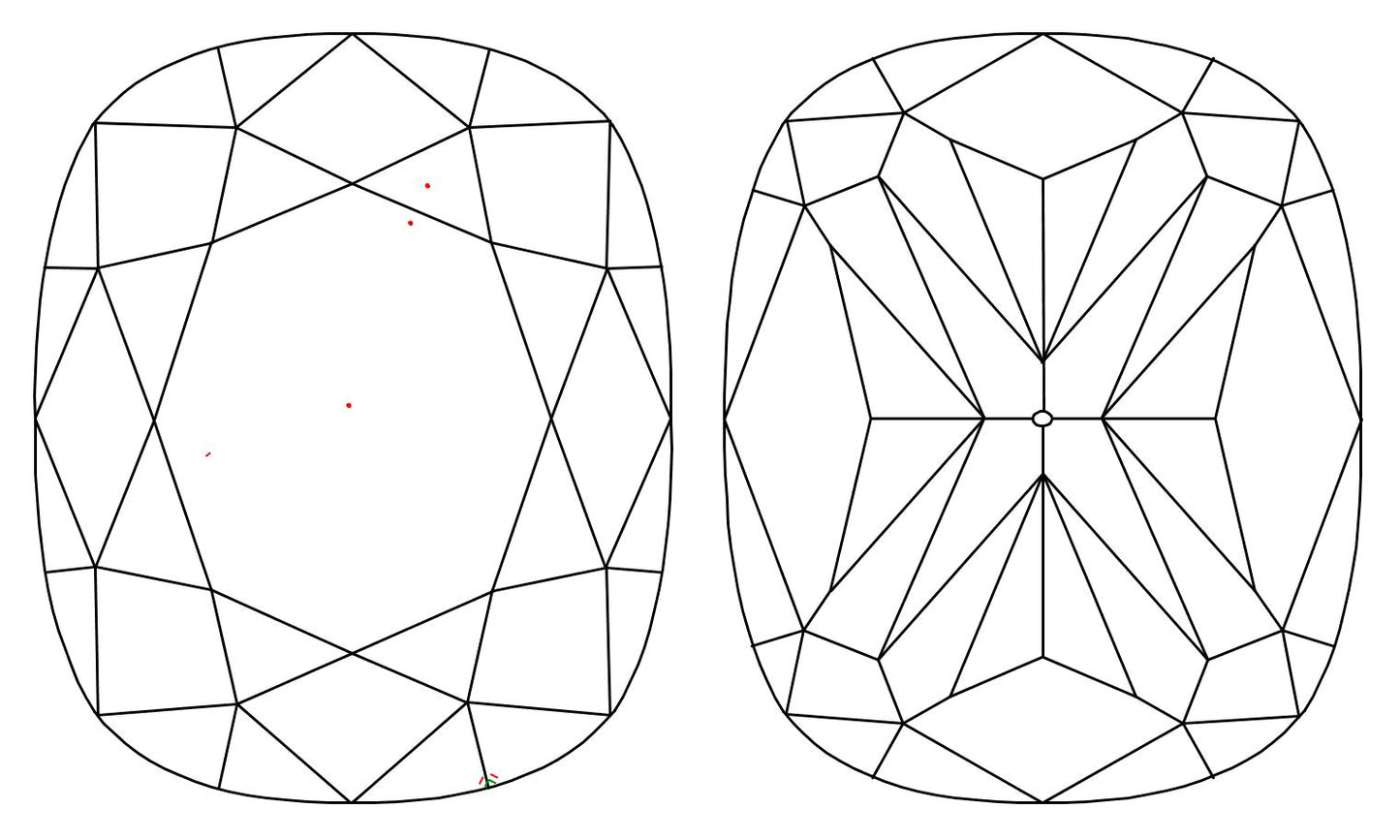 GIA 1.02 D-VVS2 Cushion Diamond