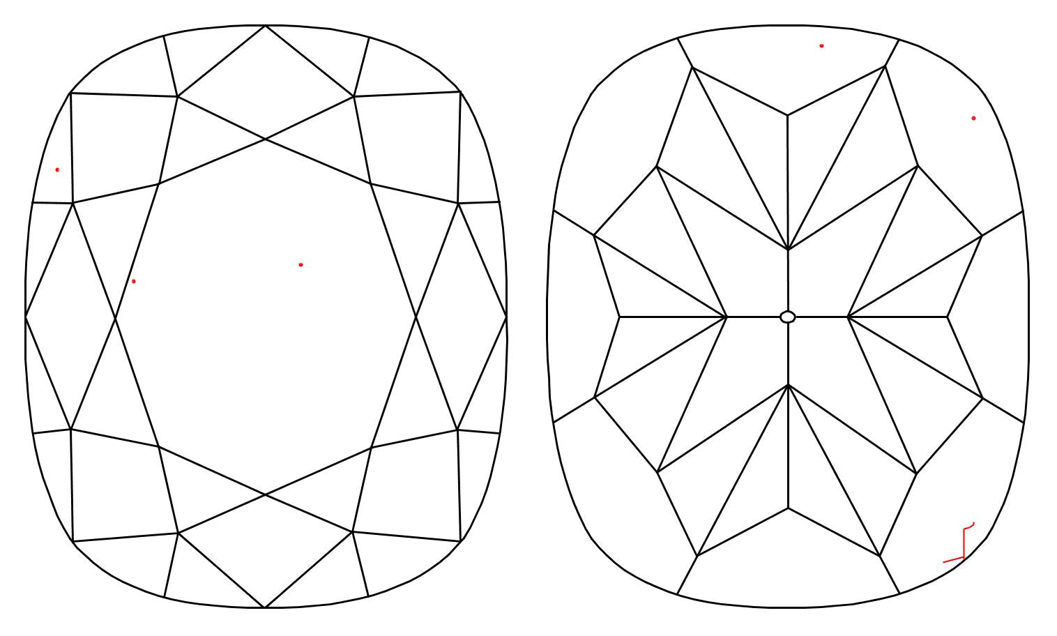 GIA 1 I-VVS2 Cushion Diamond