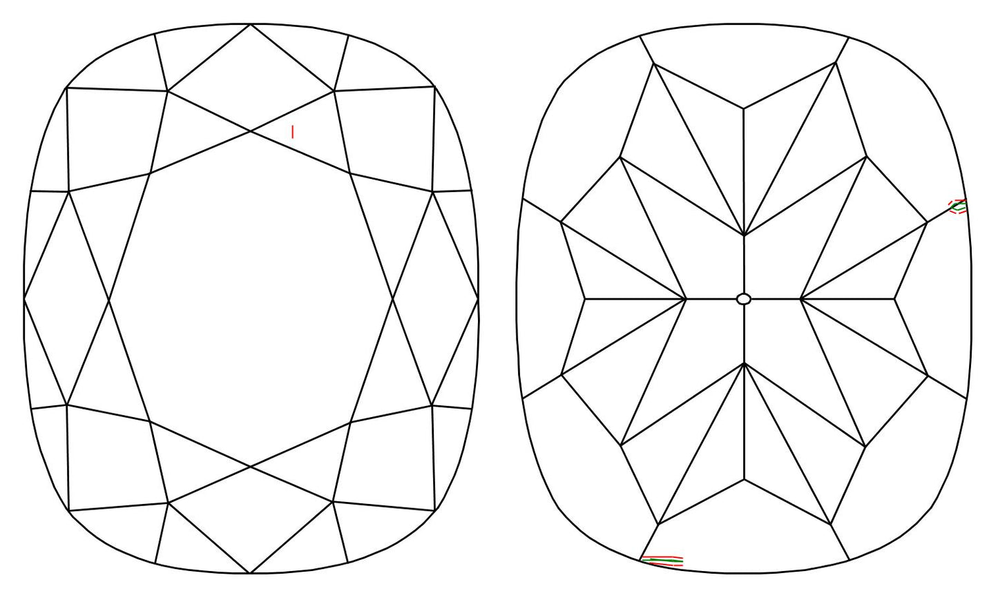 GIA 1 E-VVS2 Cushion Diamond