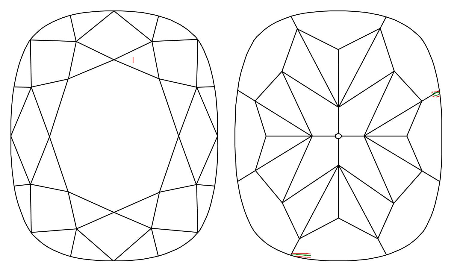 GIA 1 E-VVS2 Cushion Diamond