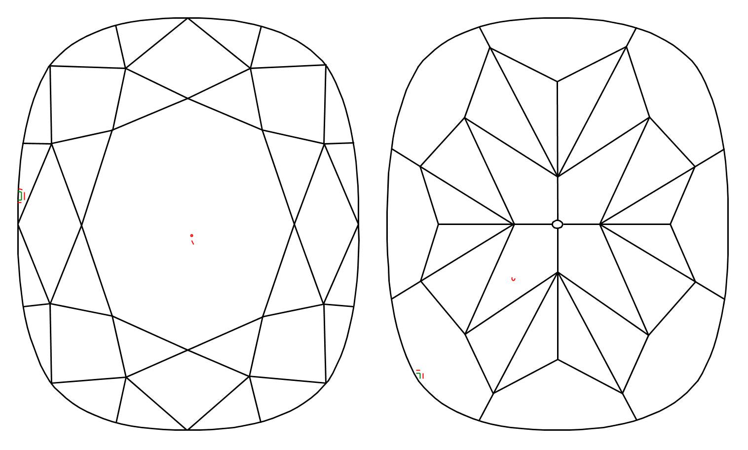 GIA 1 H-VVS2 Cushion Diamond