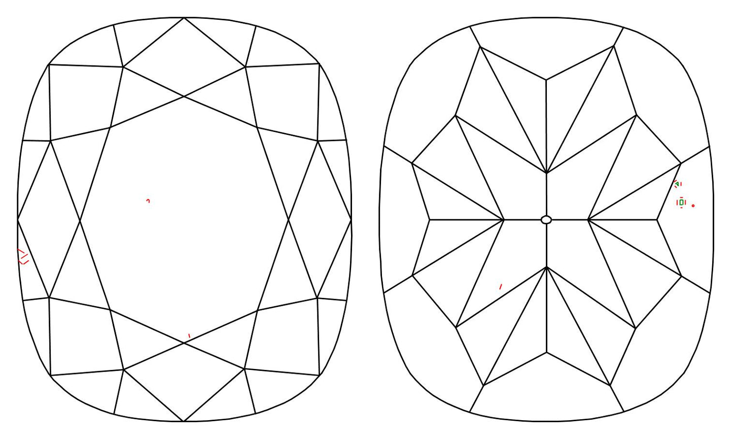 GIA 1 H-VS1 Cushion Diamond