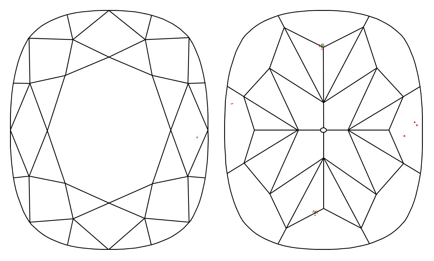 GIA 1 J-VVS2 Cushion Diamond