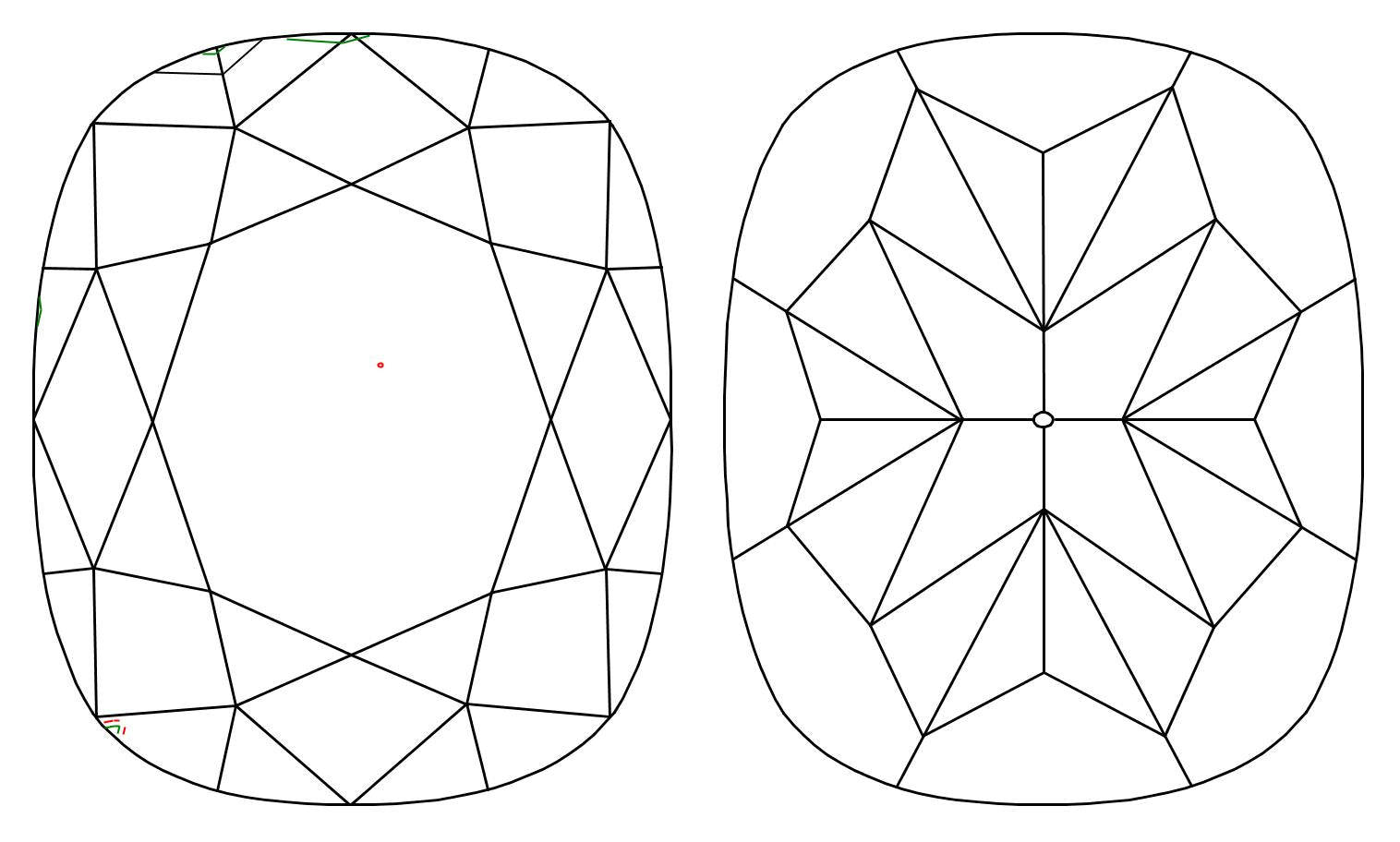 GIA 1 I-VS1 Cushion Diamond