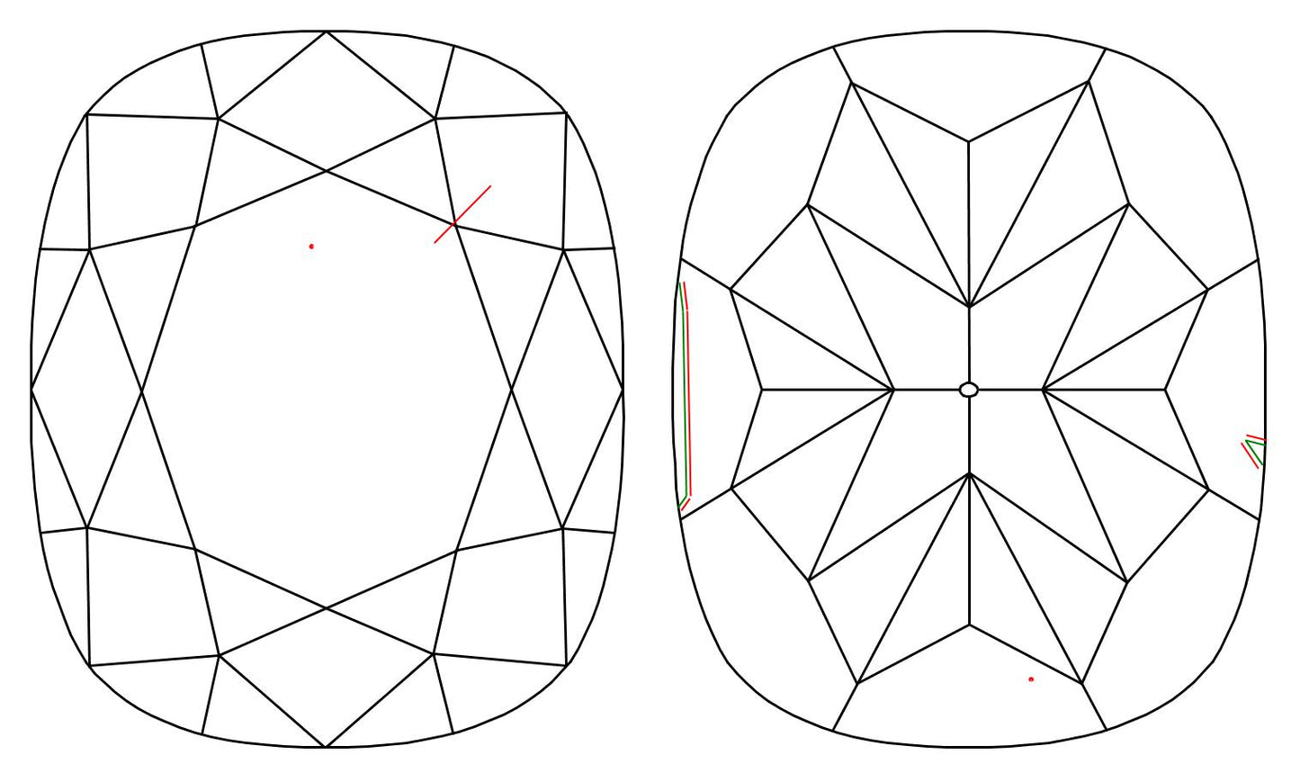 GIA 1.04 D-SI1 Cushion Diamond